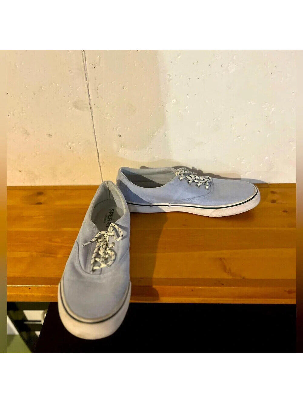 SPERRY TOP-SIDER STRIPER II CVO- LIGHT BLUE MENS SIZE 13